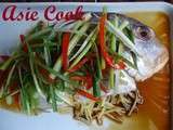 Dorade vapeur à la sauce de soja