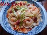 Pâtes de riz sautées aux crevettes (Kuey Teow)