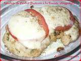 Escalope de poulet gratinée à la tomate mozzarella