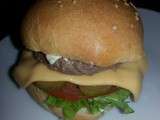Hamburger avec la pâte magique au yaourt