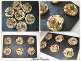 Mini pizza feuilletée saumon crevette