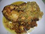 Poulet farci aux vermicelles