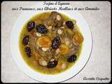 Tajine d'Agneau aux Pruneaux, aux Abricots Moelleux et aux Amandes