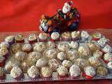 Bonbecks de Noël clémentines-amandes-noix de coco (bonbons)