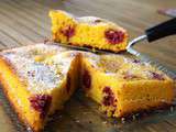 Cake polenta citron-framboise (sans gluten)