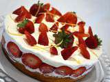 Shortcake cheesecake aux fraises