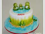 Gâteau anniversaire grenouilles - Nîmes