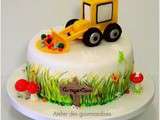 Gâteau tracteur, pour l'anniversaire d'Angelo