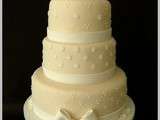 Wedding Cake, ivoire et blanc