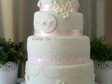 Wedding cake romantique pour Faïza