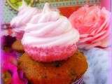 Cupcake aux myrtilles & sa meringue vanillée
