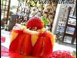 Tarte aux fraises façon entremet