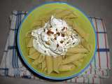 Pennes ricotta chèvre basilic