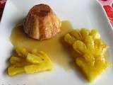 Gateau de Savoie et ananas caramélisé
