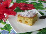 Gâteau moelleux aux pommes et mangue, vanille de Tahiti