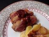 Magret de canard, sauce au Porto et aux framboises (surgelées)