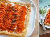 Tarte fine aux carottes, ricotta et miel