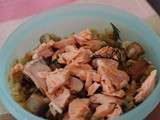 Blé & champignons au saumon [recette de bébé dès 18 mois]