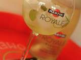 Cocktail Martini Royale Verveine & tartelette au duo de saumon
