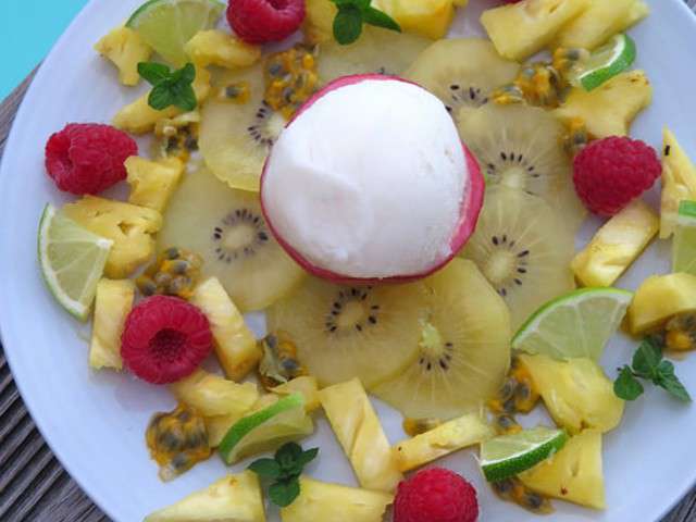 Recettes De Salade De Fruits Exotiques De Audrey Cuisine