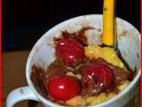 Mug cake griottes /chocolat