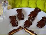 Nounours chocolat à la guimauve  saveur banane   de : Les Bonbons de Julien