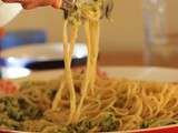 Spaghetti aux courgettes et aux câpres {Italie}