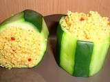 Cannelonis de courgettes à la semoule