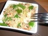 Quinoa aux poivrons vert