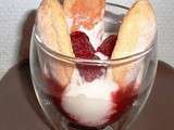 Verrine à la framboise et fromage blanc