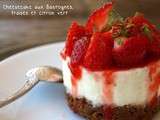 Cheesecake aux Bastognes, fraises et citron vert