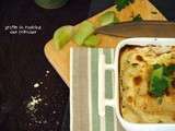 Gratin de ravioles farcies à la brousse et poireaux