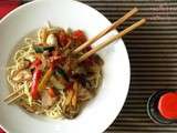 Nouilles-Poulet Vietnamienne's style