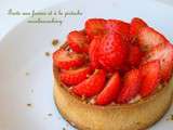 Tarte aux fraises et à la pistache from lacuisinedeBernard