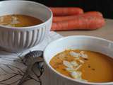 Soupe de patate douce & carottes au lait de coco. { Bataille Food #49}