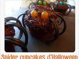 Spider cupcakes d’Halloween