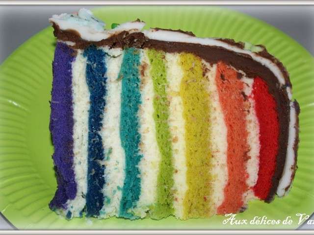 Recettes de Rainbow cake de Aux délices de Vany