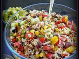 Salade tex-mex aux 3 riz et haricots rouges (Végétarien et sans gluten)