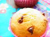 Muffins Moelleux aux Pépites de Chocolat