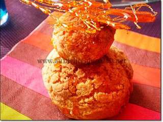 Religieuse au craquelin à la crème mousseline