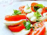 Salade tomate mozzarella basilic facile