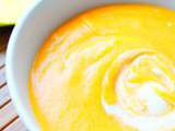 Velouté de patate douce carotte & lait de coco