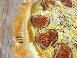 Quiche figues chèvre miel et romarin