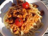 Spaghettis bolognaise revisitée