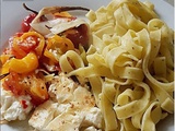 Spaghettis Fêta / Tomate / Poivron