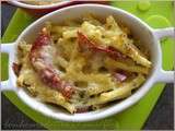 Gratin de macaronis à la coppa, en cocotte