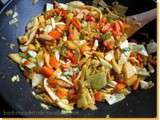 Wok : Cuisine indienne végétarienne : Légumes mélangés