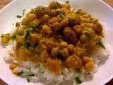 Curry de pois chiche, coco et citronnelle