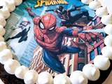 Gâteau au chocolat et noix de coco Spiderman
