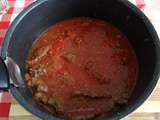 Mijoté de plat de côtes de bœuf, à la sauce tomate